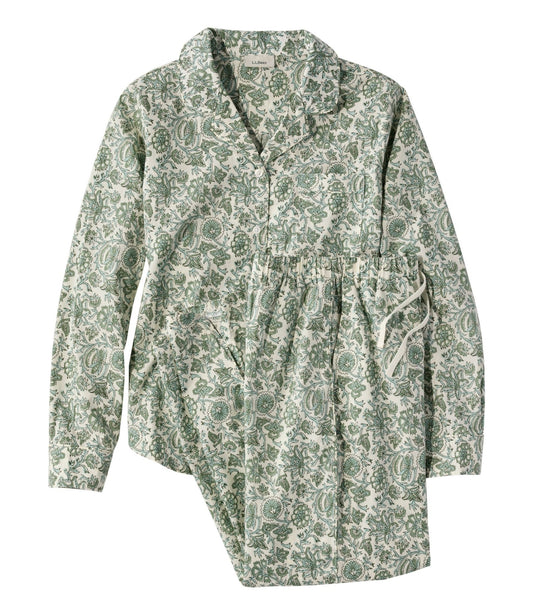 Women's Bean's Poplin Pajama Set