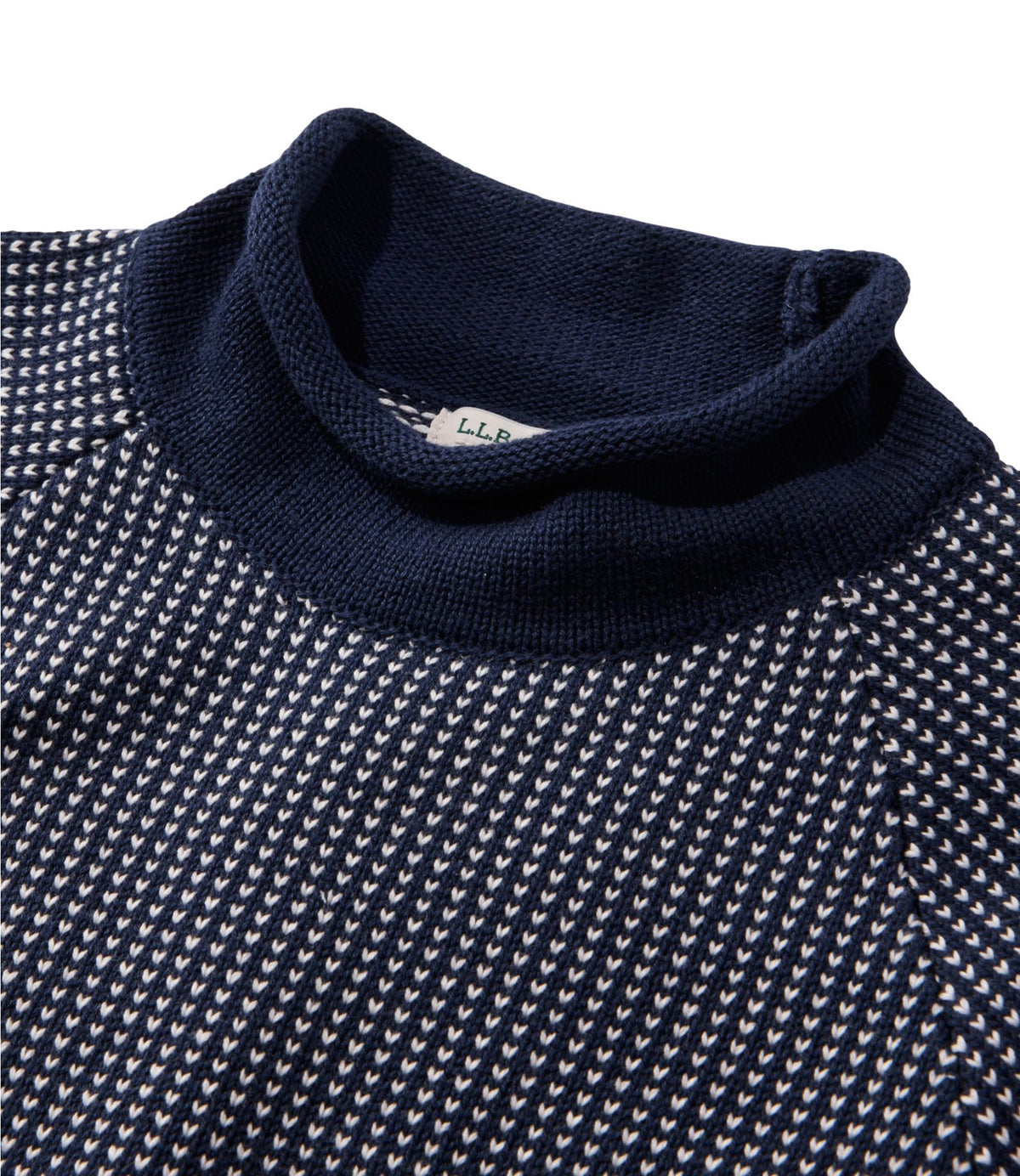 Women's The Original Double L® Sweater, Rollneck Bird's-Eye