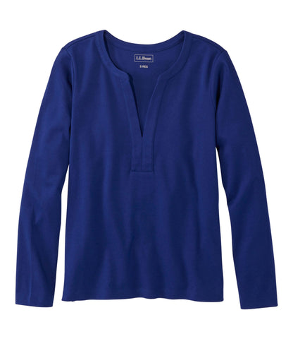 Women's L.L.Bean Tee, Long-Sleeve Splitneck