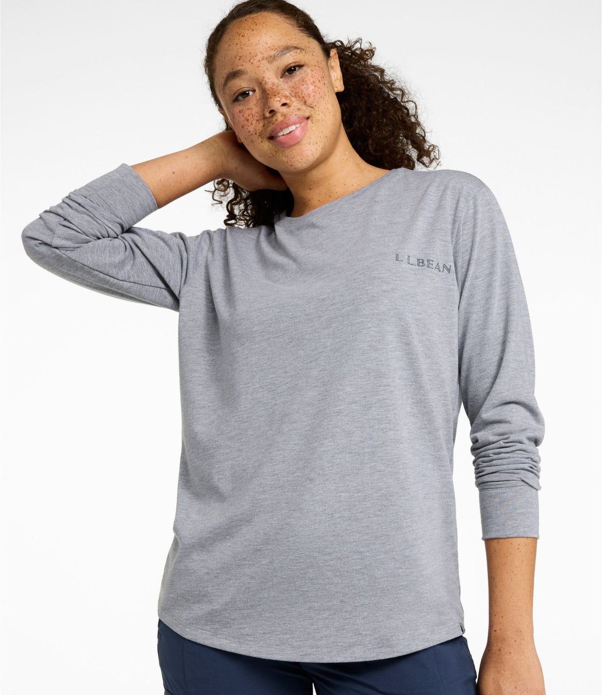 Women's Mountainside Crewneck Tee, Long-Sleeve Graphic