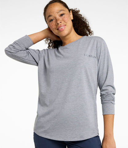 Women's Mountainside Crewneck Tee, Long-Sleeve Graphic