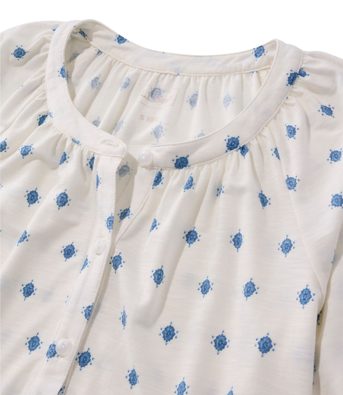 Women's Camden Hills Tee, Elbow-Sleeve Button-Front Shirt Print