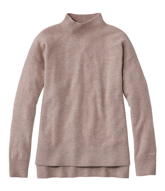 Women's Classic Cashmere Sweater, Relaxed Mockneck