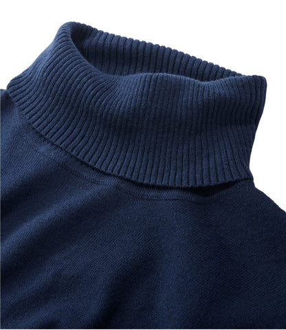 Women's Cotton/Cashmere Sweater, Turtleneck