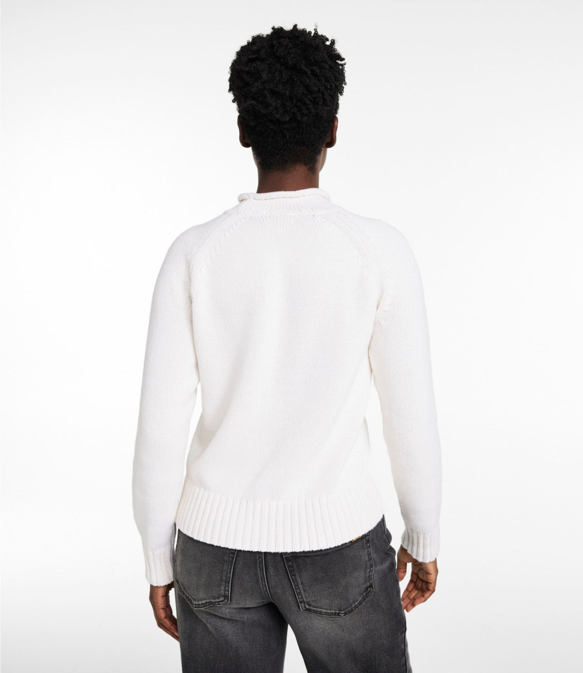 Women's Signature Original Cotton Sweater, Rollneck Novelty