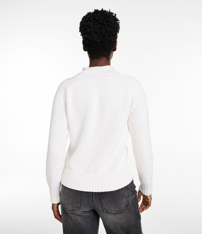 Women's Signature Original Cotton Sweater, Rollneck Novelty