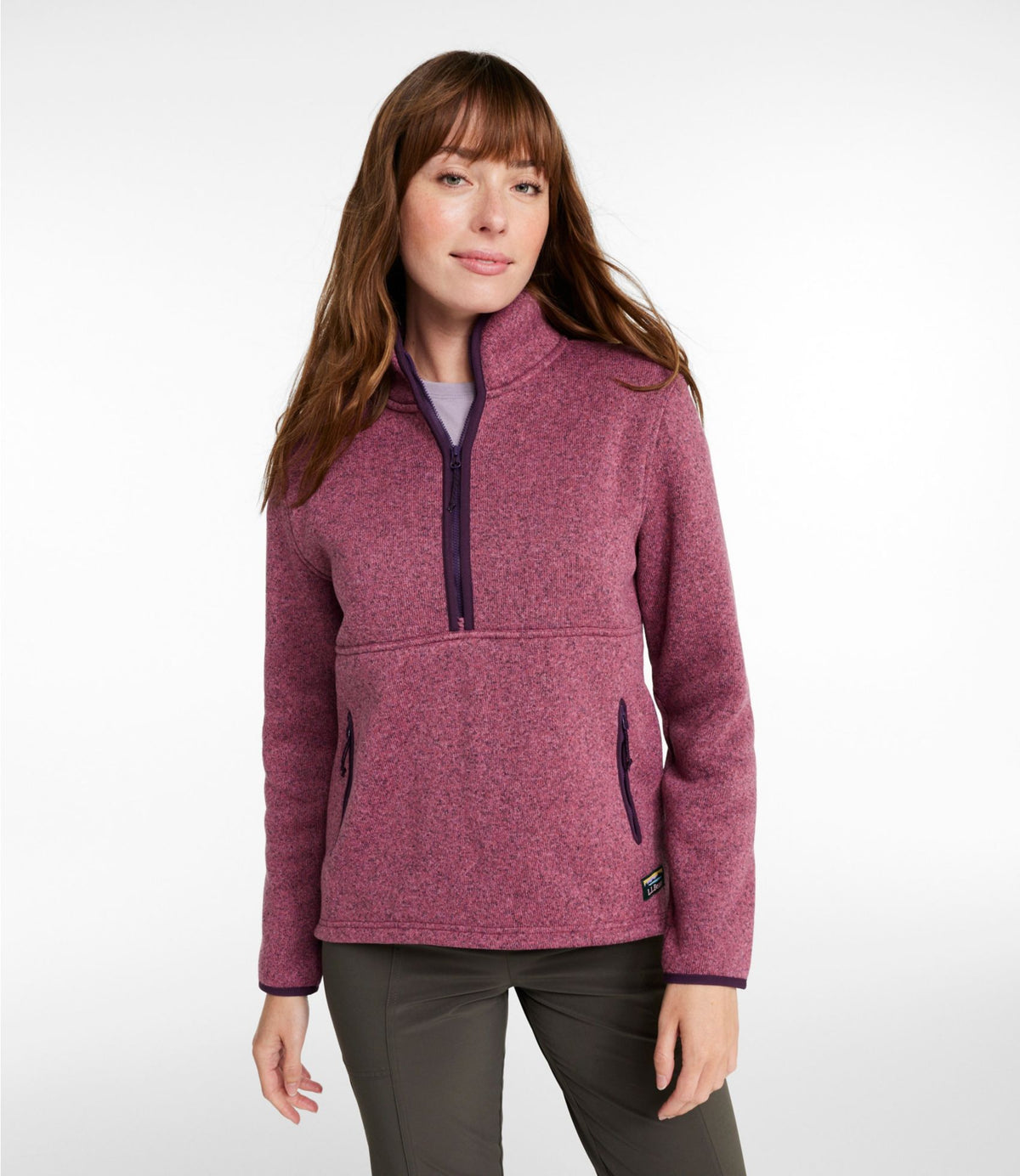 Women's L.L.Bean Sweater Fleece Half-Zip Pullover