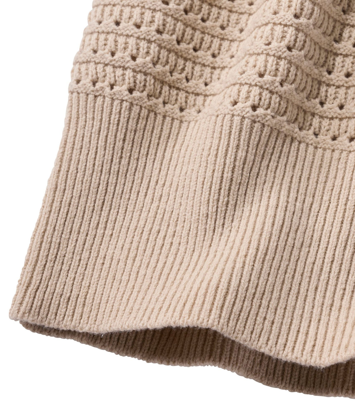 Women's Sunwashed Openwork Sweater, Short-Sleeve Henley