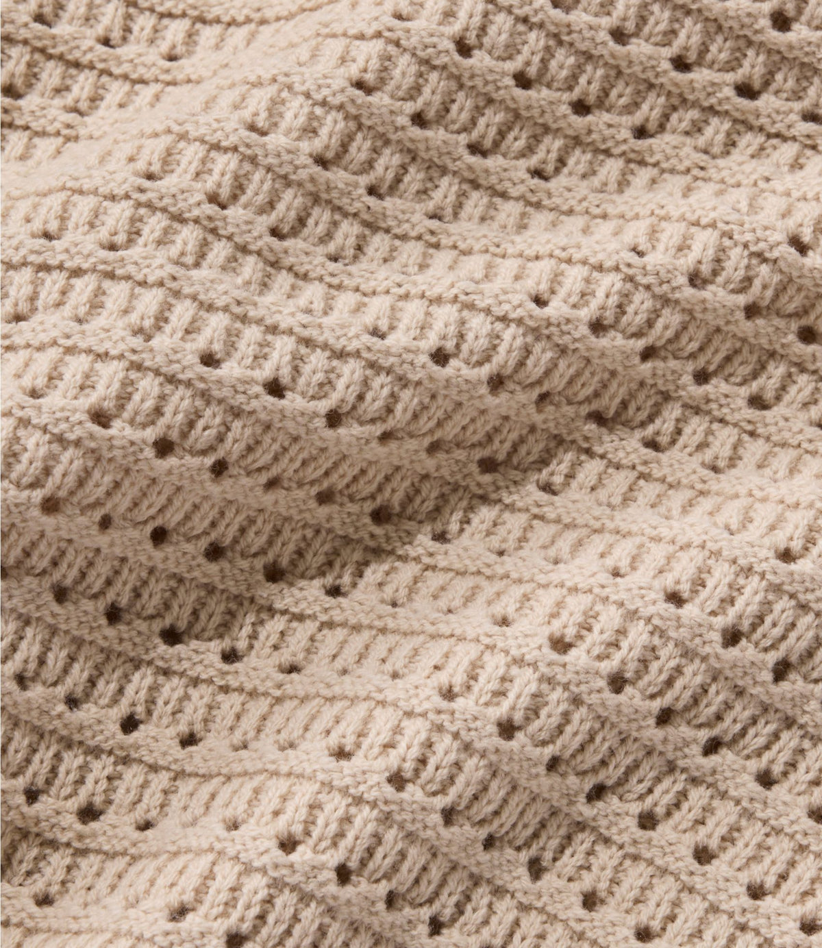 Women's Sunwashed Openwork Sweater, Short-Sleeve Henley