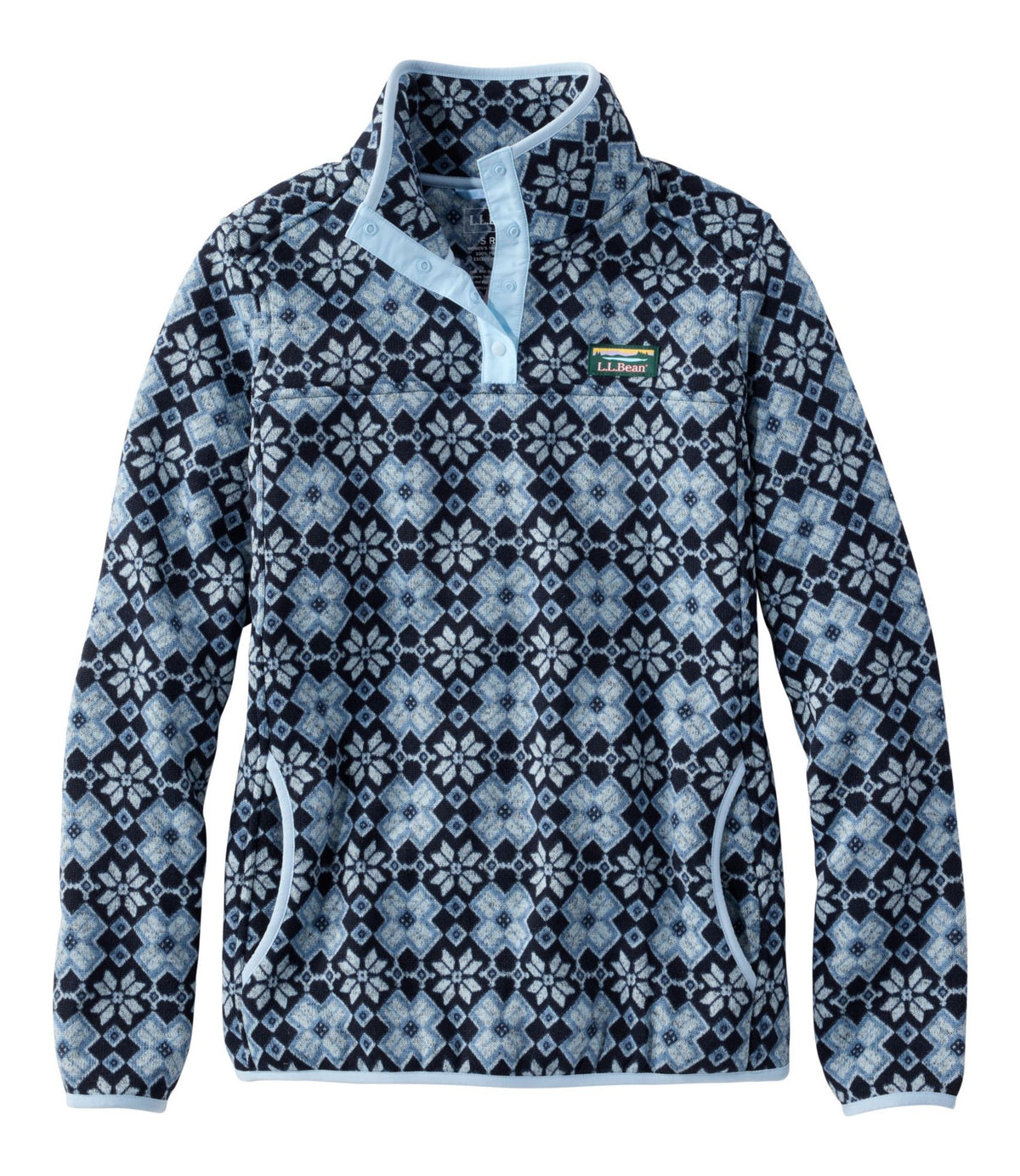 Women's L.L.Bean Sweater Fleece Pullover, Print