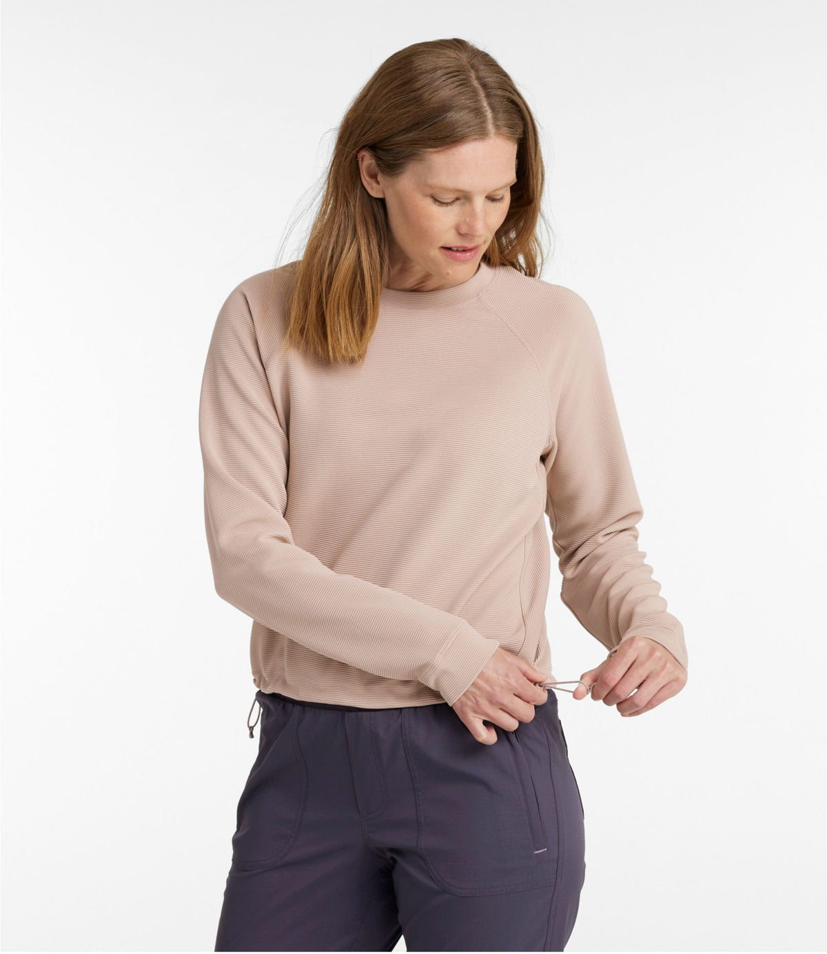 Women's VentureStretch Ottoman-Rib Pullover, Cropped