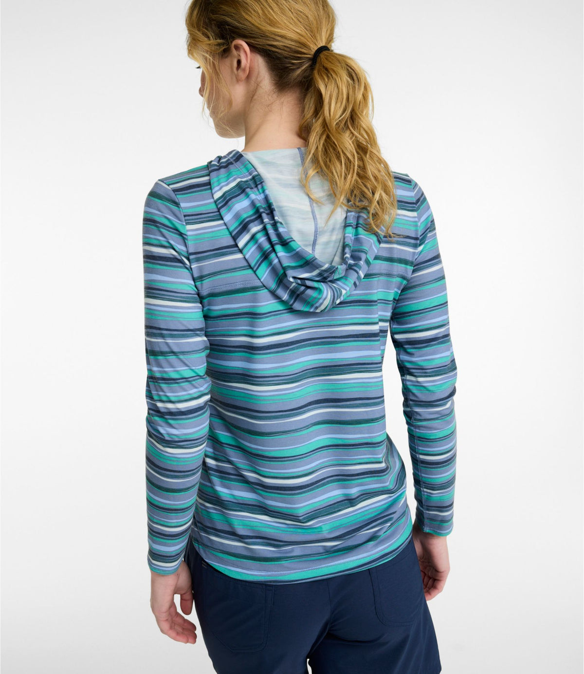 Women's Everyday SunSmart® Hoodie, Long-Sleeve Stripe
