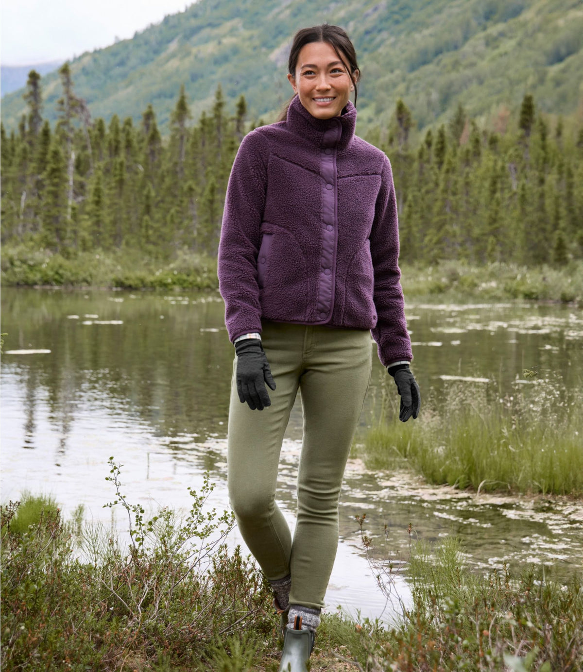 Women's Bean's Sherpa Fleece Jacket
