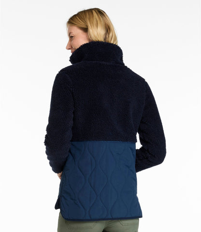Women's Bean's Mixed Media Sherpa Fleece Jacket