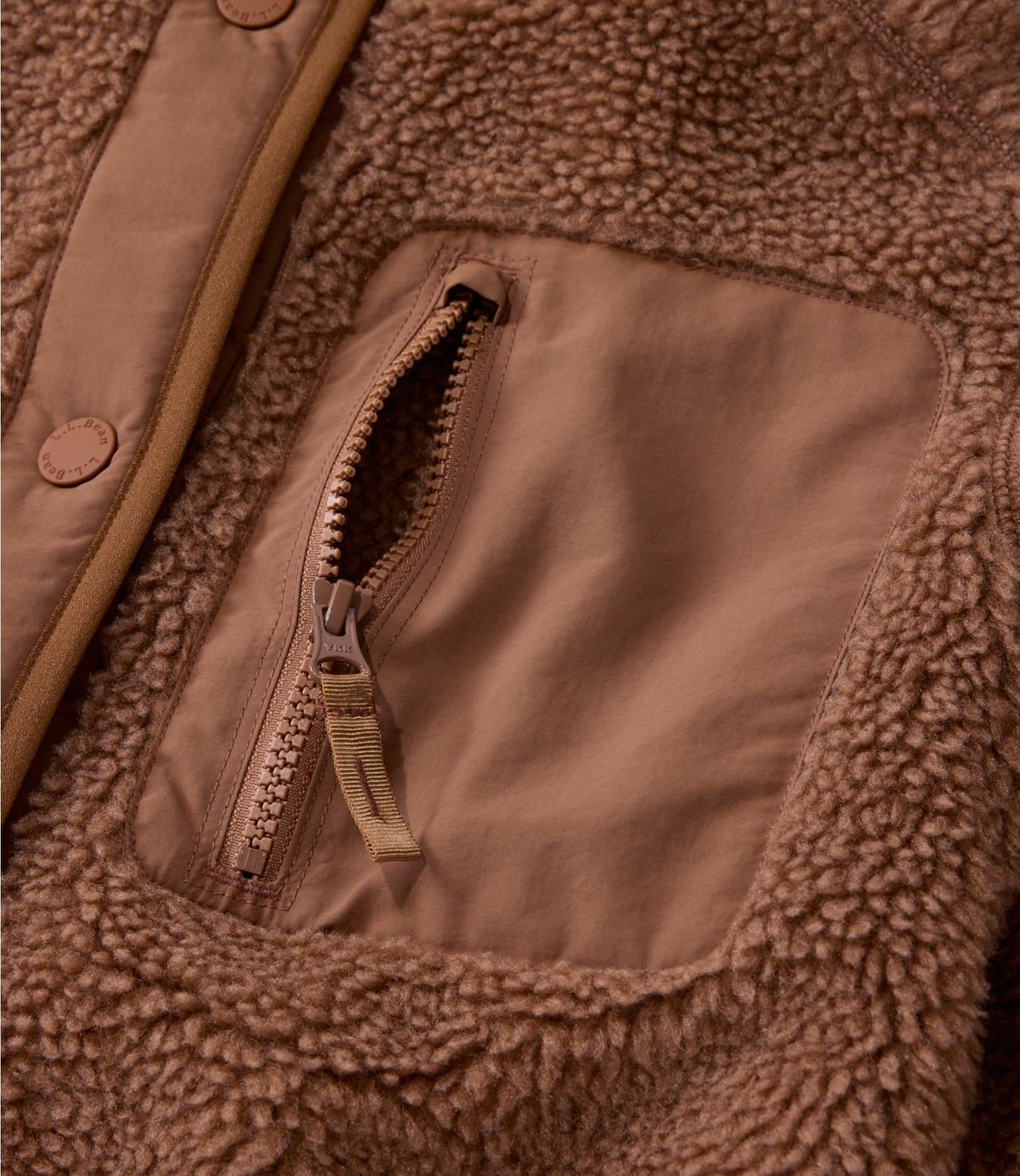 Women's Bean's Mixed Media Sherpa Fleece Jacket