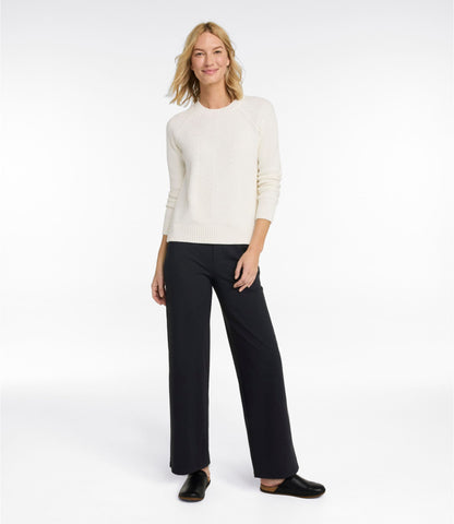 Women's L.L.Bean Go-Anywhere Knit Pants, High-Rise Wide-Leg