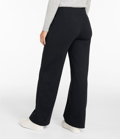 Women's L.L.Bean Go-Anywhere Knit Pants, High-Rise Wide-Leg