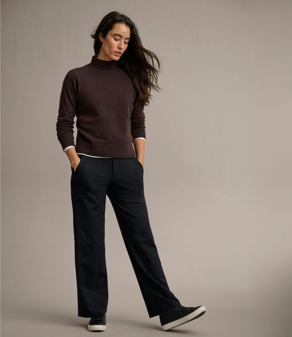 Women's L.L.Bean Go-Anywhere Knit Pants, High-Rise Wide-Leg