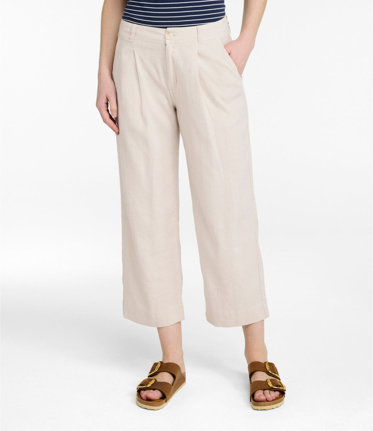 Women's Lakeside Linen-Blend Pants, Crop