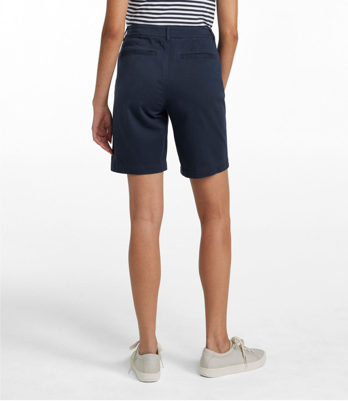 Women's Comfort Stretch Shorts, Chino Bermudas 9"