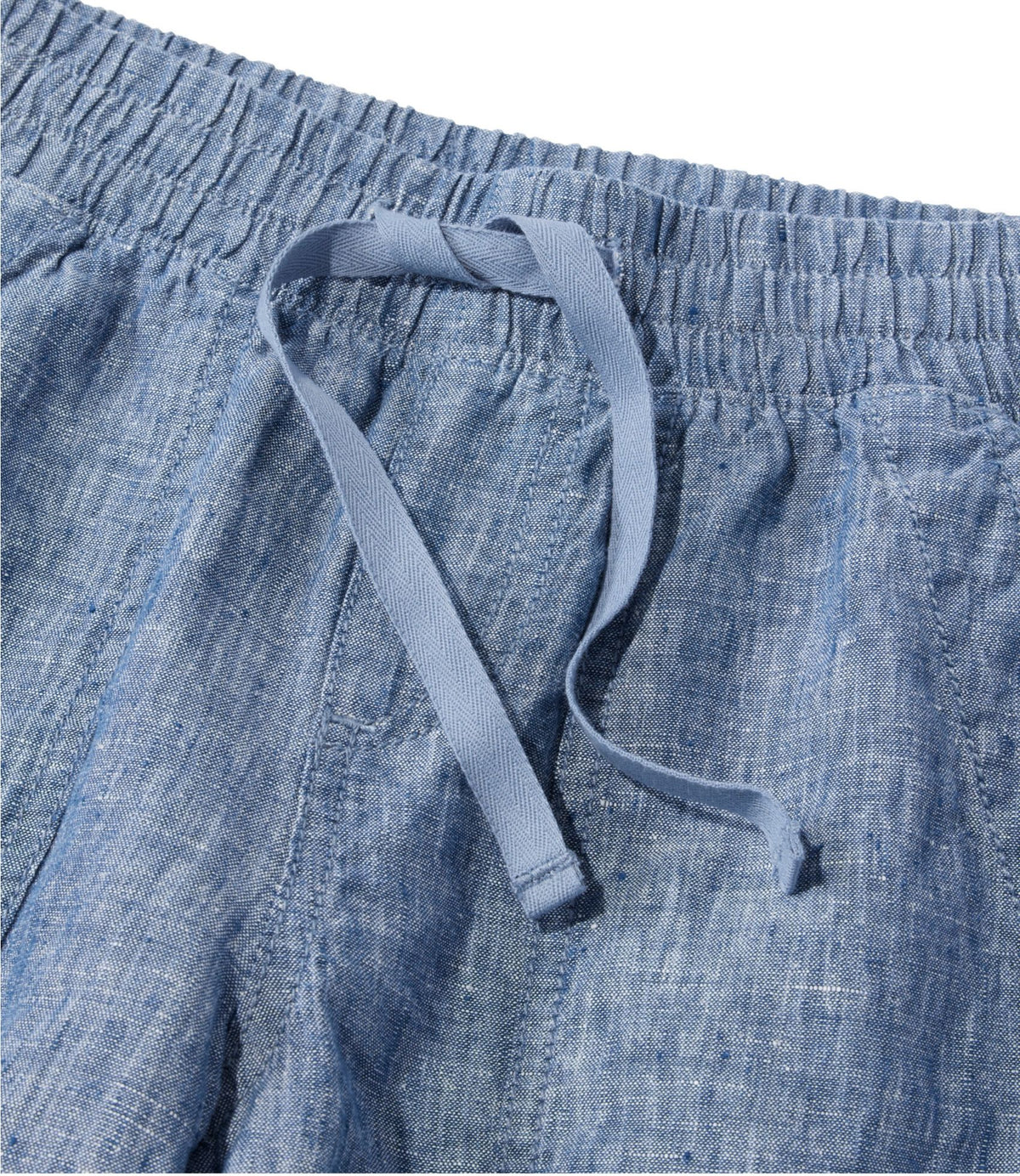 Women's Premium Washable Linen Shorts, Mid-Rise 6"
