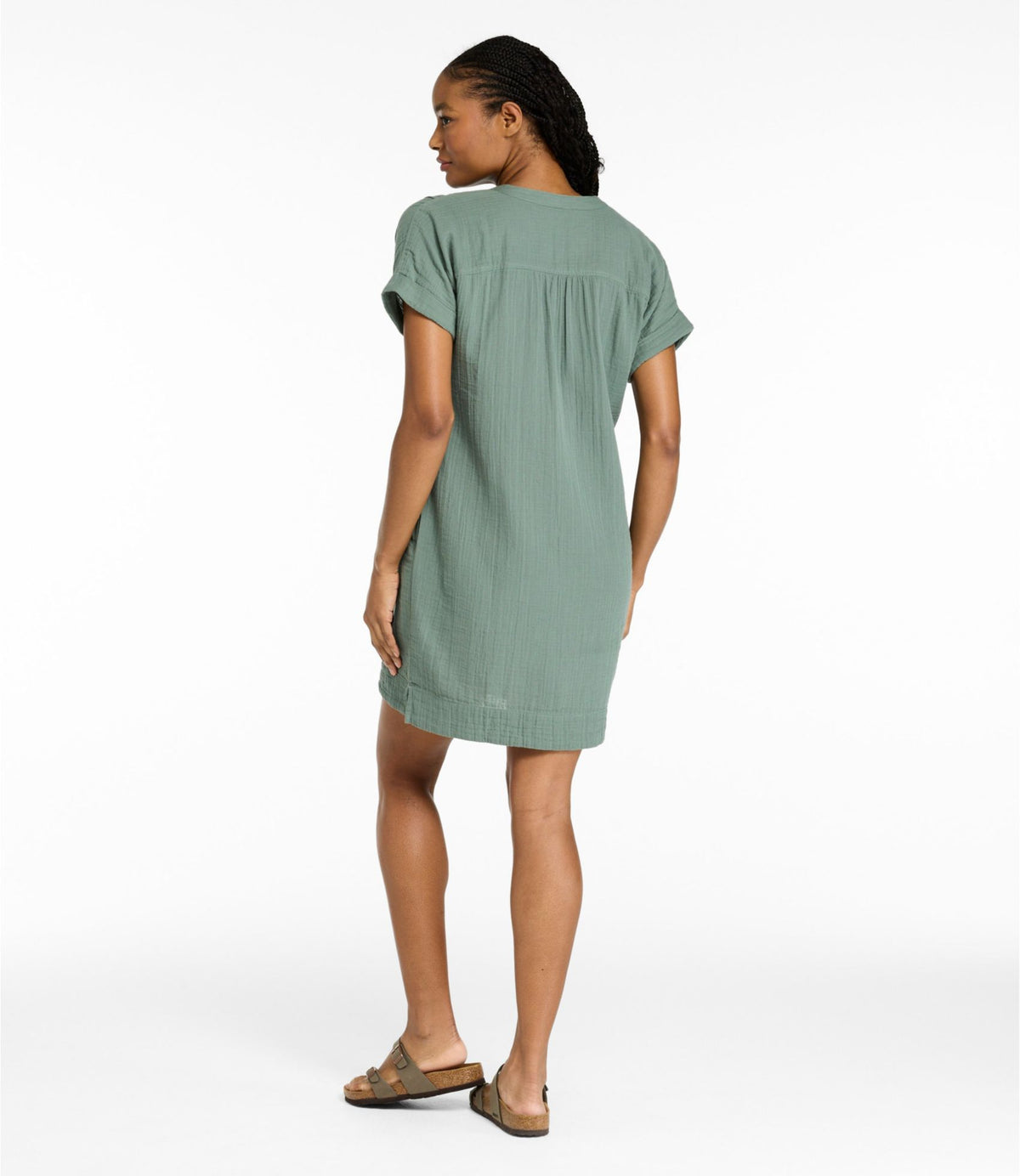 Women's Cloud Gauze Short-Sleeve Shift Dress