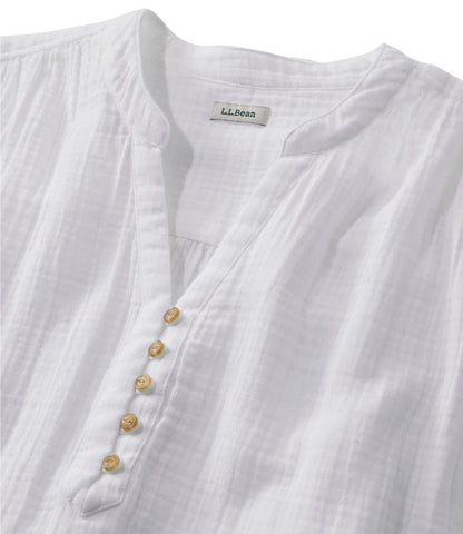 Women's Cloud Gauze Short-Sleeve Shift Dress