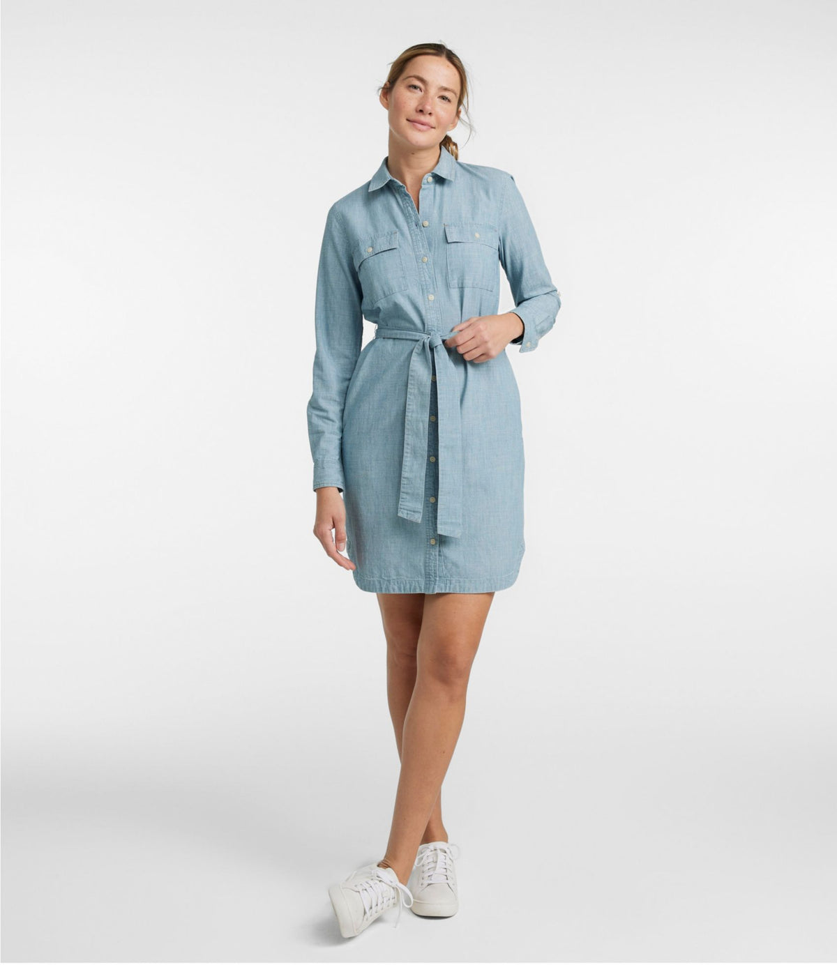 Women's Signature Camp Shirt Dress, Button-Front