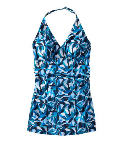 Women's Shaping Swimwear, Clasp Halter Dress Print