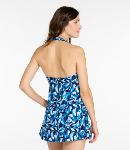 Women's Shaping Swimwear, Clasp Halter Dress Print
