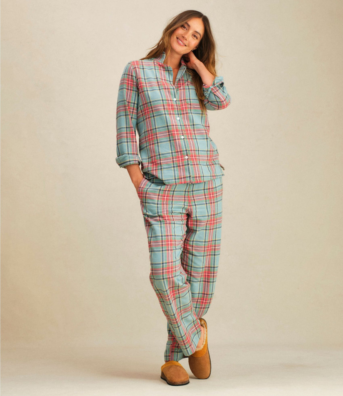 Women's Scotch Plaid Flannel Pajamas