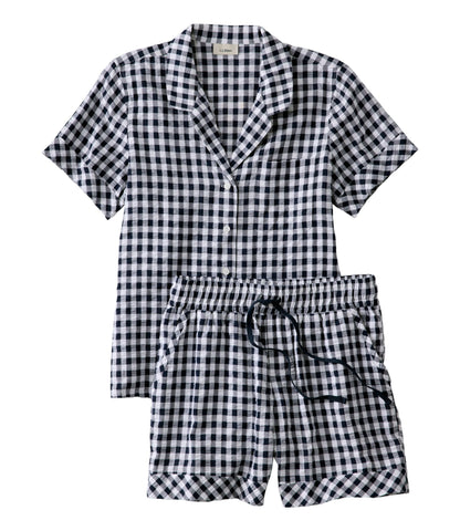 Women's Bean's Seacoast Seersucker Short Set