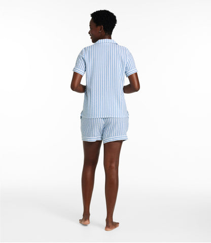 Women's Bean's Seacoast Seersucker Short Set