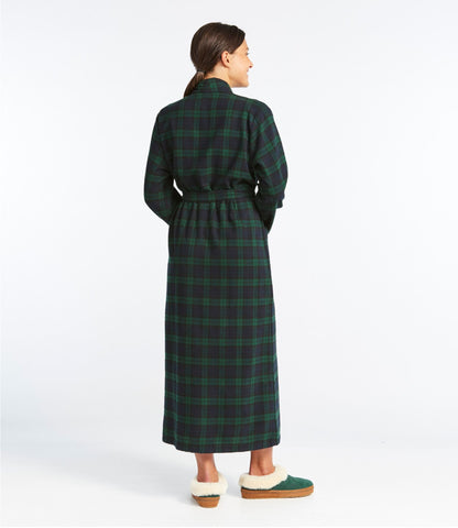 Women's Scotch Plaid Flannel Robe