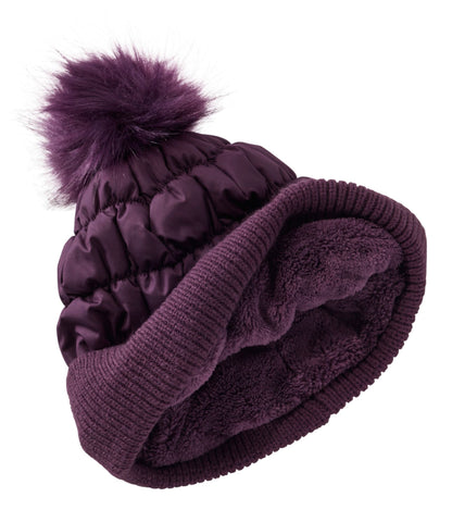 Women's Puffer Pom Hat