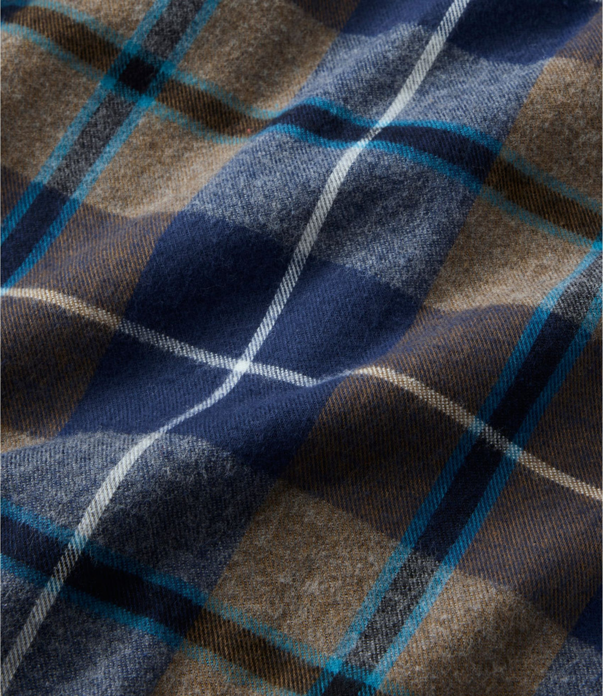 Men's Scotch Plaid Flannel Shirt, Slightly Fitted Untucked Fit