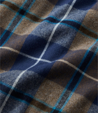 Men's Scotch Plaid Flannel Shirt, Slightly Fitted Untucked Fit