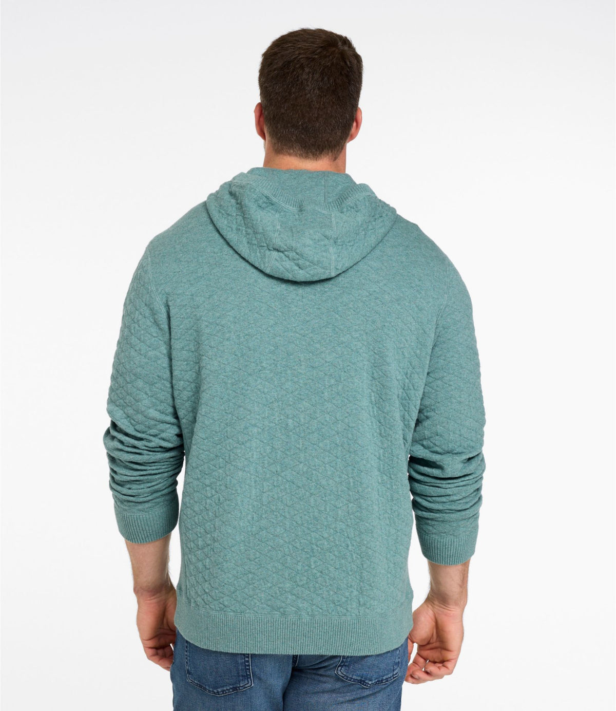 Men's Quilted Hoodie Sweater