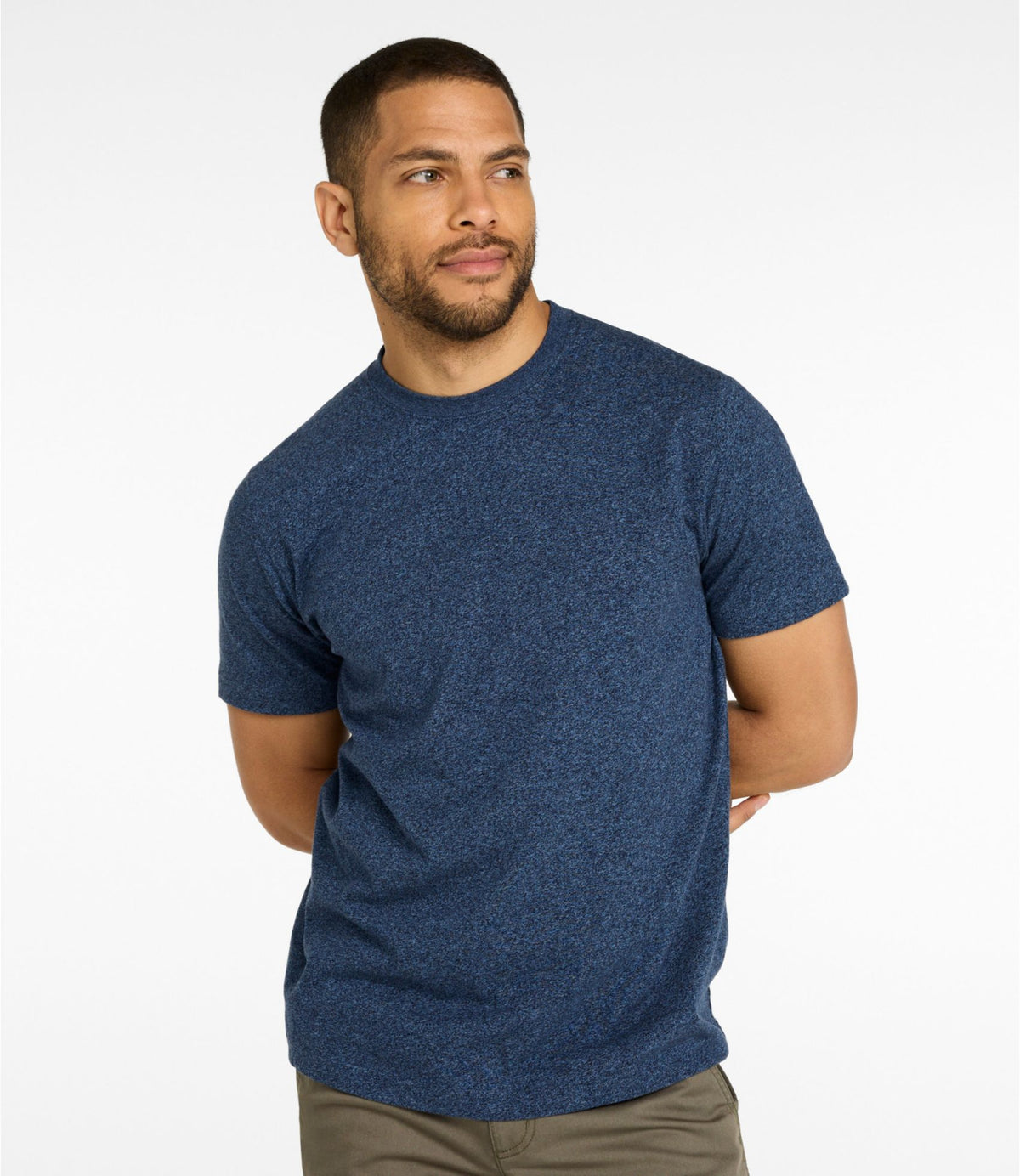 Men's Carefree Unshrinkable Tee, Slightly Fitted, Short-Sleeve
