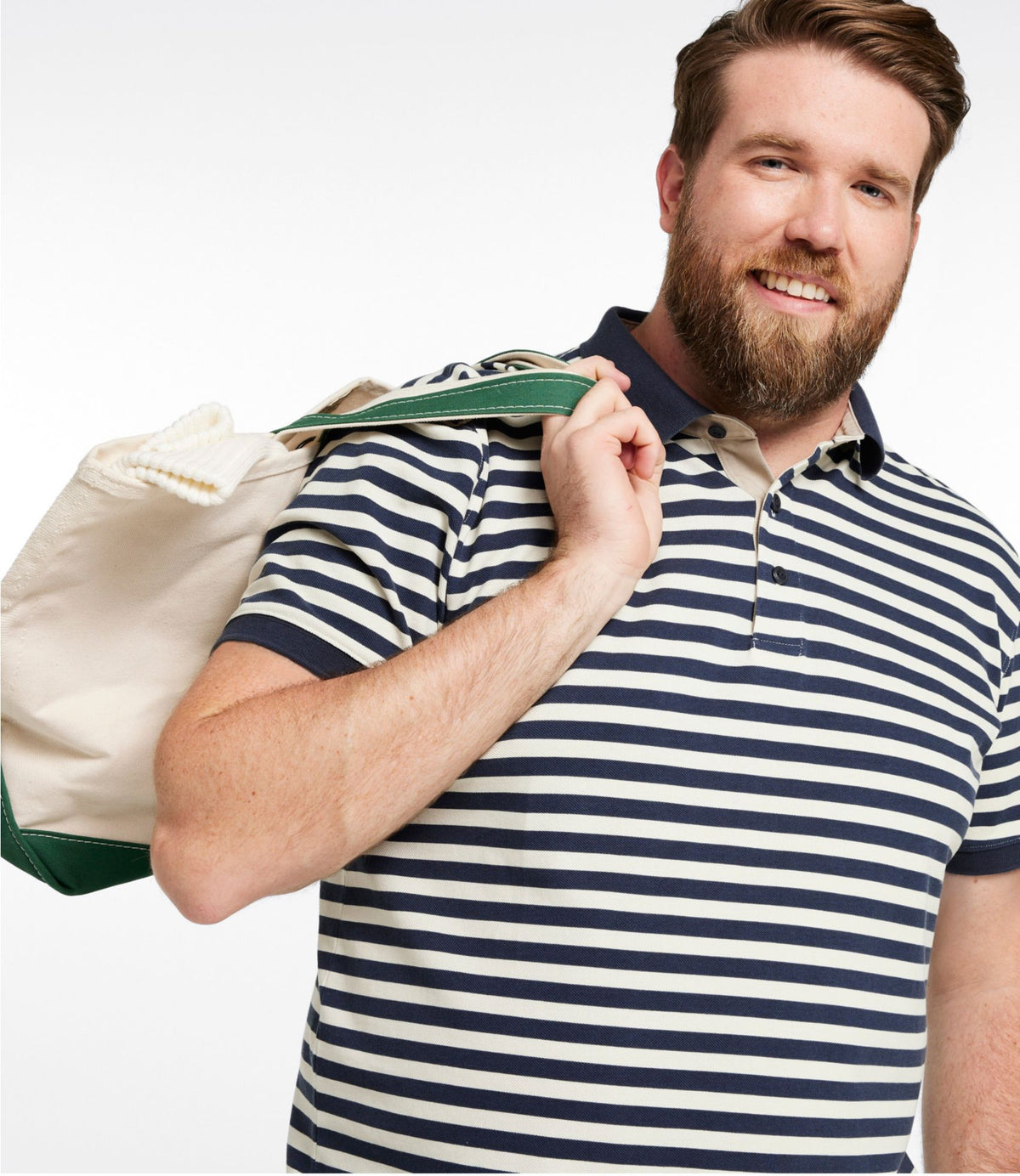 Men's Casco Bay Rugged Polo, Short-Sleeve, Stripe