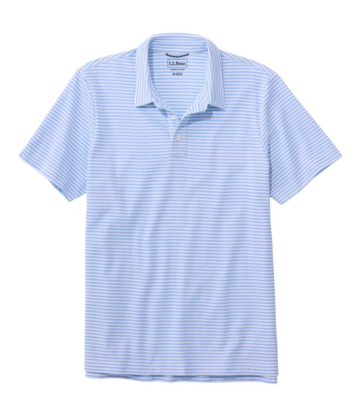 Men's Comfort Stretch Performance® Polo, Short-Sleeve, Slightly Fitted, Stripe