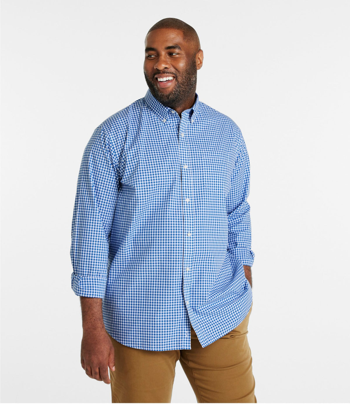 Men's Wrinkle-Free Kennebunk Sport Shirt, Traditional Fit Check