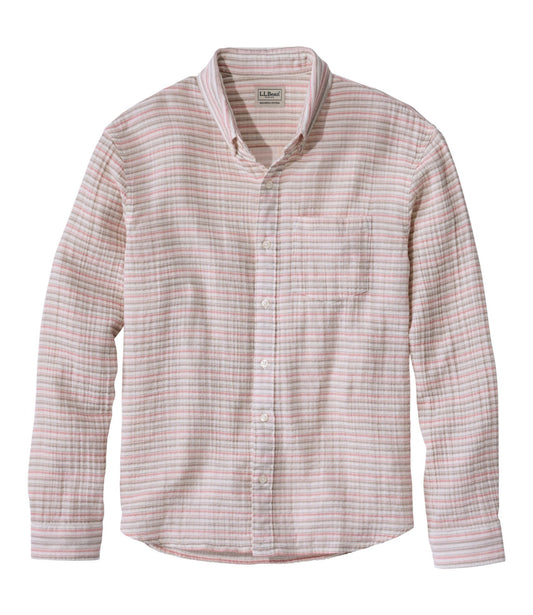 Men's Cloud Gauze Shirt, Long-Sleeve, Slightly Fitted Untucked Fit