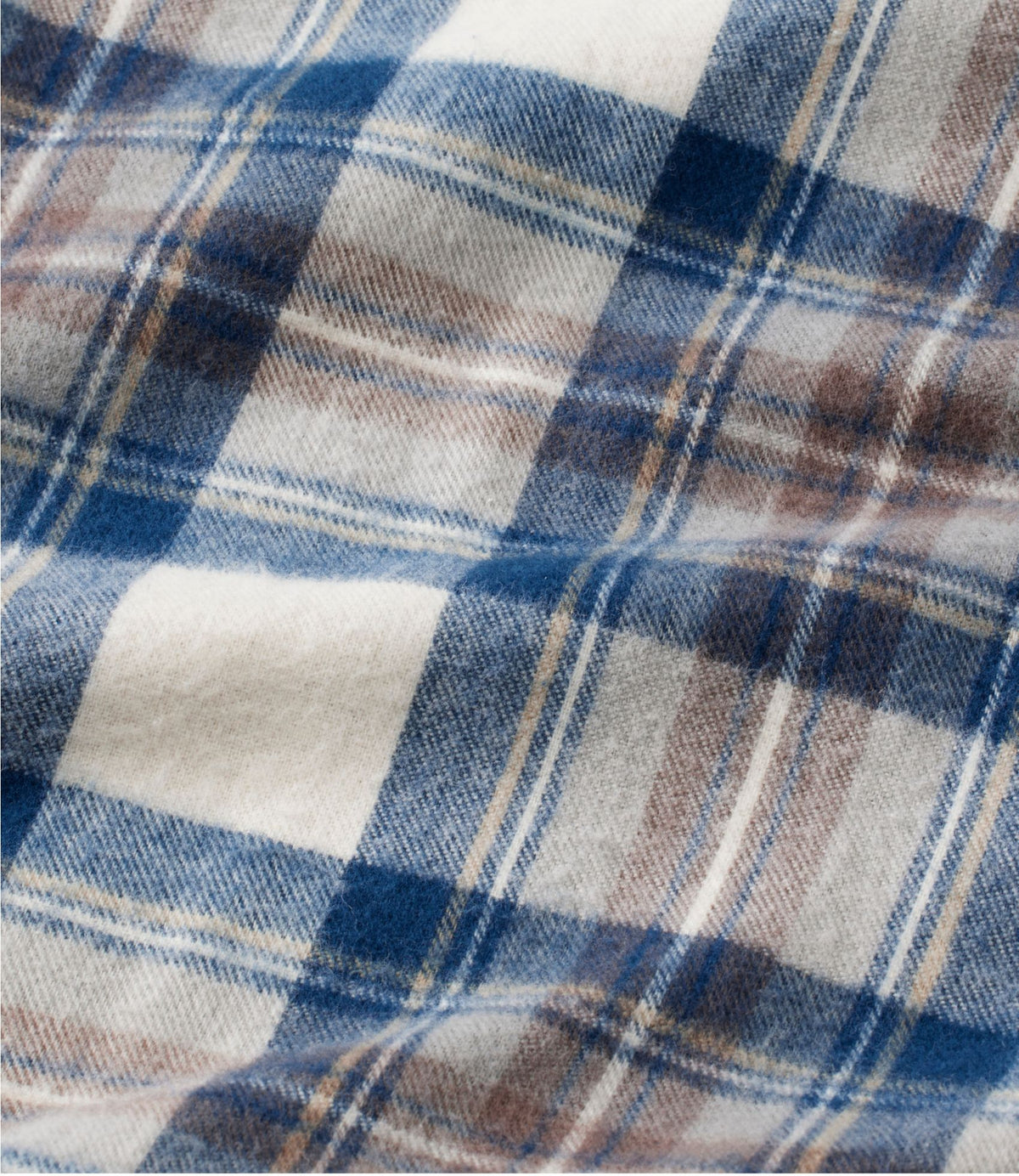 Men's Scotch Plaid Flannel Shirt, Slightly Fitted