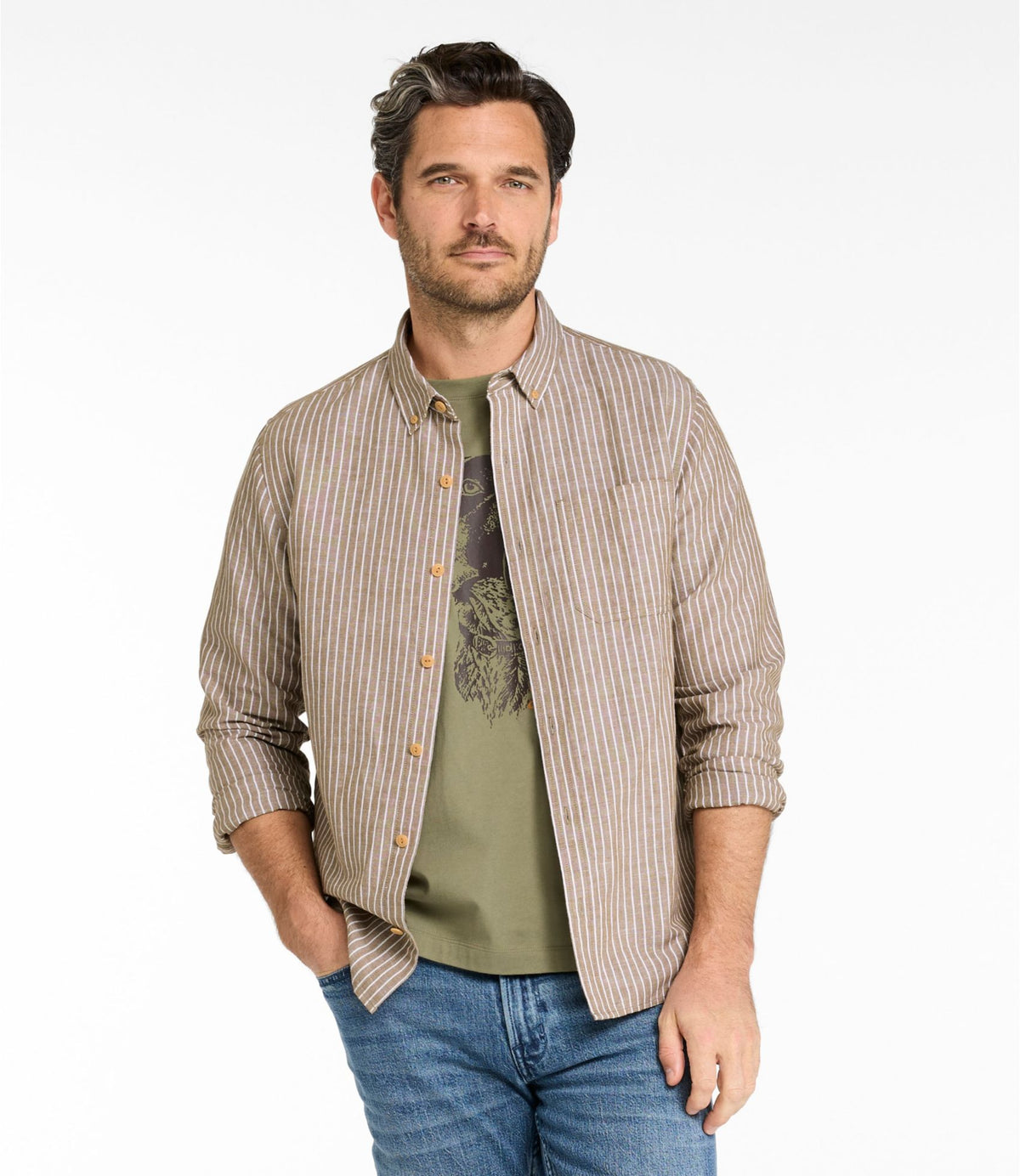 Men's Signature Wharfside Linen Blend Shirt