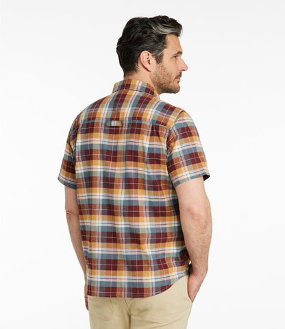 Men's Stonecoast Hemp Shirt, Short-Sleeve, Slightly Fitted Untucked Fit