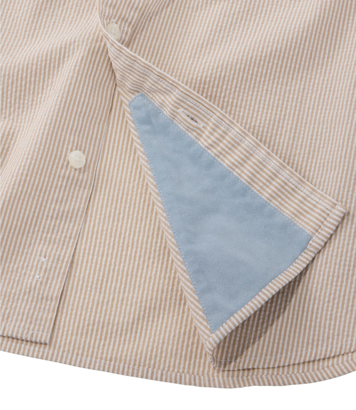 Men's Comfort Stretch Performance® Seersucker Shirt, Short-Sleeve, Slightly Fitted Untucked Fit, Stripe