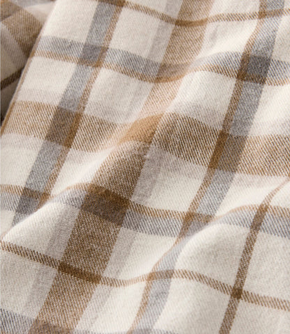 Men's Scotch Plaid Flannel Shirt, Snap-Front, Slightly Fitted Untucked Fit