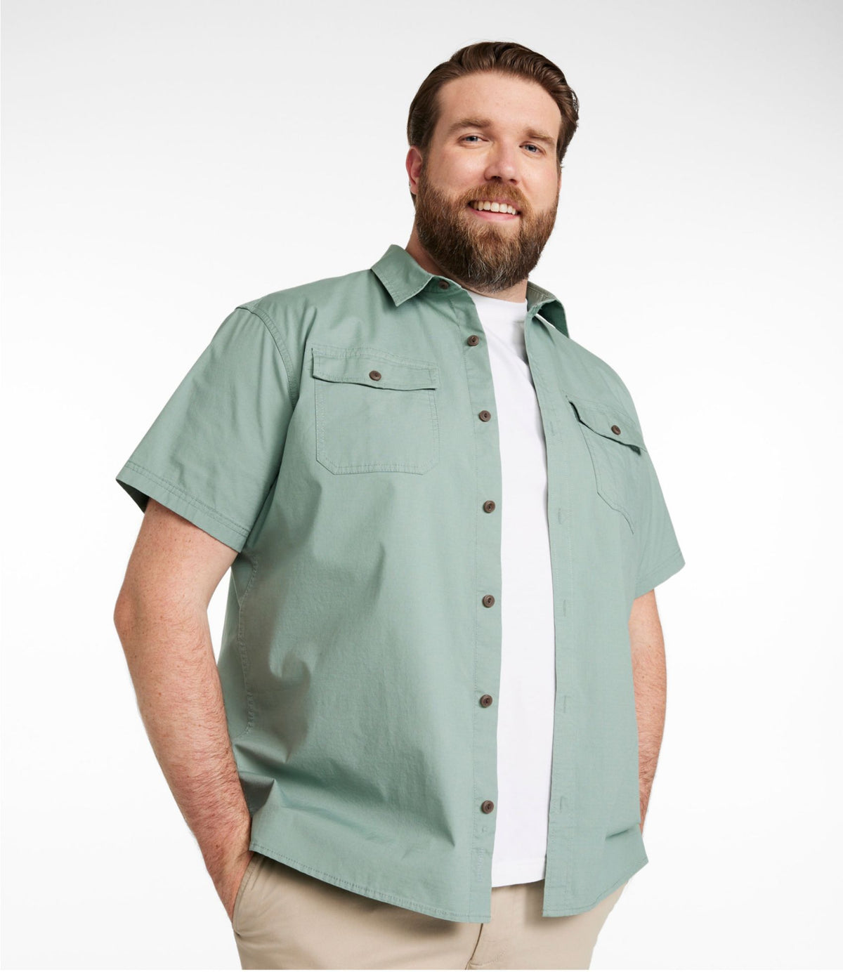 Men's Riverton Ripstop Shirt, Short-Sleeve, Traditional Untucked Fit