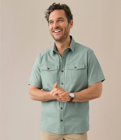 Men's Riverton Ripstop Shirt, Short-Sleeve, Traditional Untucked Fit
